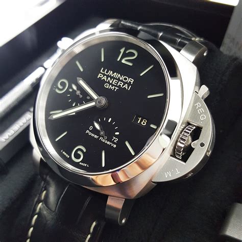 panerai luminor 1950 3 days gmt acciaio|panerai 1950 3 day automatic.